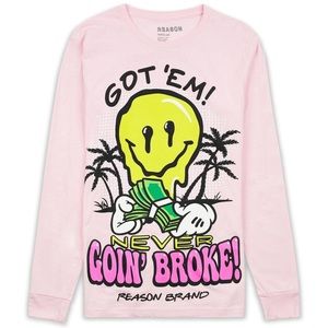 Never Going Broke Long Sleeve Tee-  Size 3X